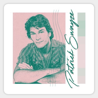 Patrick Swayze / / / 80s Aesthetic Fan Art Design Sticker